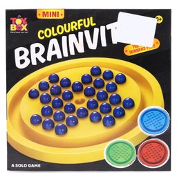 Toysbox Mini Colourful Brainvita Board Game - ( Colour May Vary )-image-5