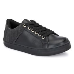 Fresh1947Feet Striped Design Detailed Laced Up Unisex Sneakers - Black-picture-22