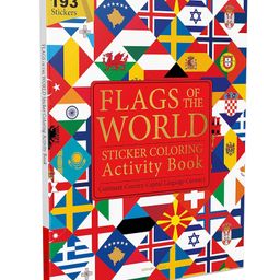 Flags of the World - Sticker Coloring Activity Book For Children : Continent, Country, Capital, Language and Currency-picture-4