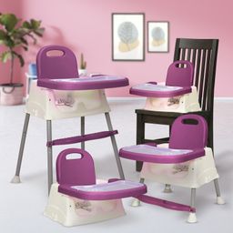 Luv Lap 4-in-1 Convertible Baby High Chair, Footrest, Converts to Low Chair, Booster Seat, Ideal for Feeding, Purple-image-44