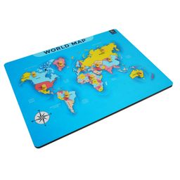MetClap World Map Puzzle - Educational Geography Learning Puzzle Tray-14