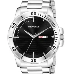 Provogue Men Brass Dial & Stainless SteelAnalogue Watch PR-GR010-BLK-CH-23