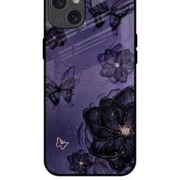 QRIOH Floral Printed iPhone 15 Plus Back Case Mobile Accessories-image-80