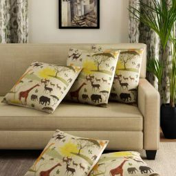 Romee Multicolor Jute Cushion Covers (40 x 40 cm) - Set of 5-picture-40
