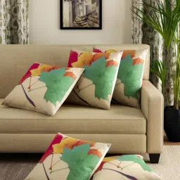 Romee Multicolor Jute Cushion Covers (40 x 40 cm) - Set of 5-16