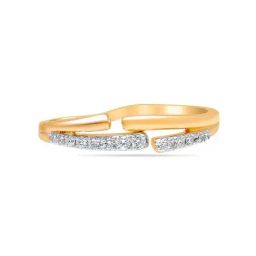 Mia By Tanishq Nature's Finest 14k Yellow Gold Timeless Twirls Diamond Ring-image-60