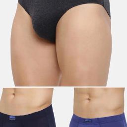 Van Heusen Regular Fit Anti Bacterial Colour Fresh Solid Briefs - Pack of 3-30