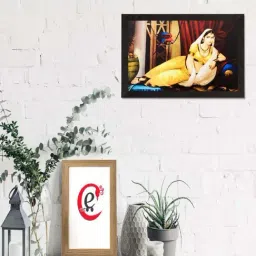 eCraftIndia Pretty Woman Matt Textured UV Art Painting-image-52