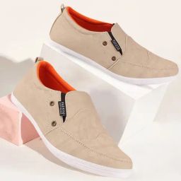 Fausto Men's Cream Casual Loafers-image-63