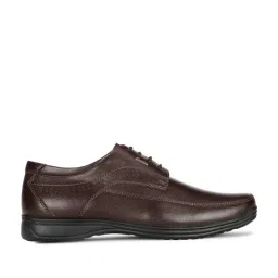 Bata Men's LOGAN E Brown Derby Shoes-image-19