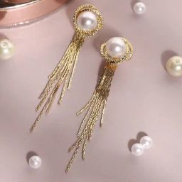 Sohi Gold Plated Designer Stone Party Drop Earring For Women-image-81