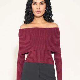Honey By Pantaloons Savvy Red Slim Fit Textured Top-picture-29