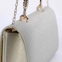 Code by Lifestyle Gold Textured Clutch image 3