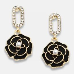 Sohi Gold Plated Party Designer Stone Drop Earrings-27