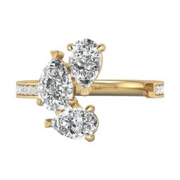 SHINE ETERNAL Lab Grown 18k (750) Yellow Gold Rings for Women-image-20
