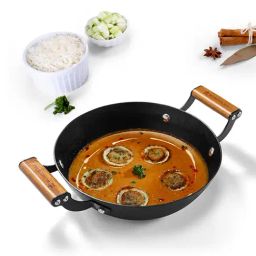 Wonderchef ?Deep Purple Ceramic Kadhai with Lid-40