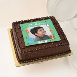 Chocolate Photo Kids Cake-image-51