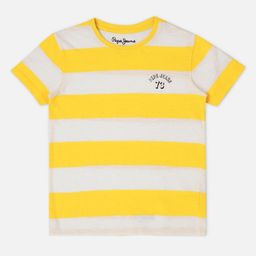 Pepe Jeans Boys Striped Round Neck Pure Cotton T-shirt-image-74