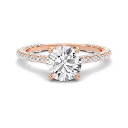 SHINE ETERNAL Lab Grown 14k (585) Rose Gold Rings for Women-image-23