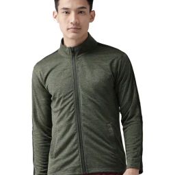 Chkokko Green Regular Fit Sports Jacket-image-34
