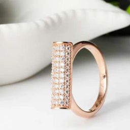 Praavy 92.5 Sterling Silver Dome Ring for Women-image-80