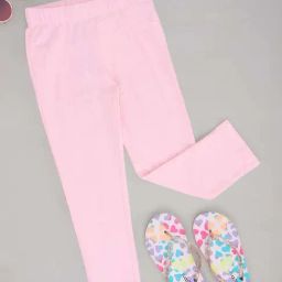 Pantaloons Junior Girls Hot Pink Solid Jeggings-image-114