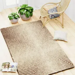 Bianca Khaki & Brown Microfibre Non-Slip Rug-18