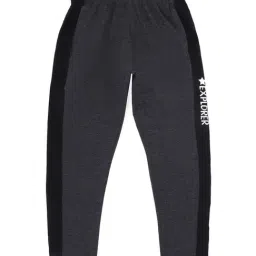 Dyca Kids Grey & Navy Cotton Color Block Trackpants-image-84