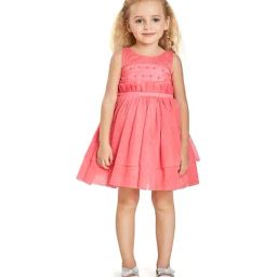 Peppermint Kids Pink Embellished Dress-picture-44