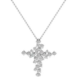 SHINE ETERNAL Lab Grown 14k (585) White Gold Pendants for Women-image-2