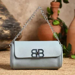 Rocia Blue Shoulder Handbag-image-17