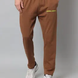 GRIFFEL Brown Regular Fit Trackpants-picture-24
