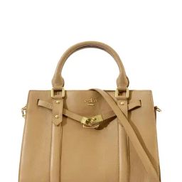 Eske Creme Medium Satchel Handbag-image-0