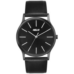 Helix By Timex Men Black Round Dial Analog Watch - TW054HG04-2