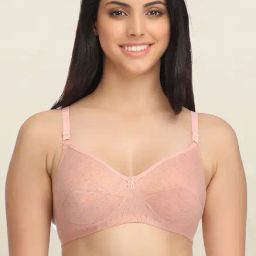 Clovia Peach Non Padded Bra-image-17