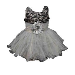 Samjho Fashion Floral Grey Georgette Fit & Flare Dress-image-13