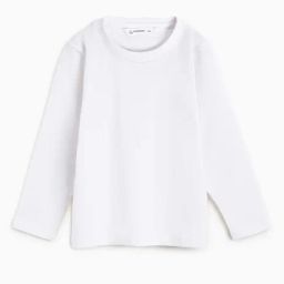 Campana White Cotton Solid T-Shirts-image-0