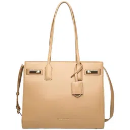 Anne Klein Tan Solid Tote Handbag-27