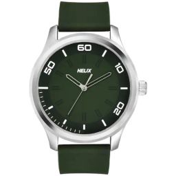 Helix By Timex Men Green Round Dial Analog Watch - TW043HG24-3