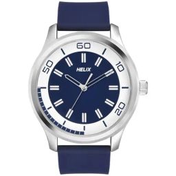 Helix By Timex Men Blue Round Dial Analog Watch - TW043HG22-1