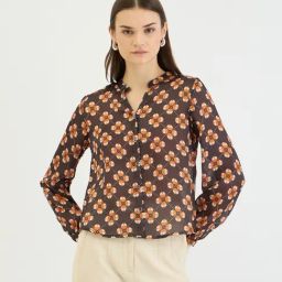 Elle Black Printed Shirt-image-19