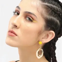Sohi Gold Plated Party Designer Drop Earrings image 3