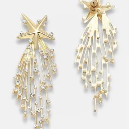 Sohi Gold Plated Party Designer Stone Dangler Earrings-18