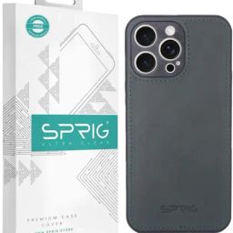 Sprig Matte Leather Back Cover for APPLE iPhone 15 Pro Max (Green)-57