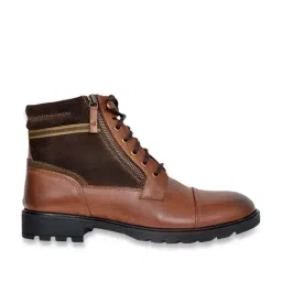 Allen Cooper Men's Brown Derby Boots-image-6