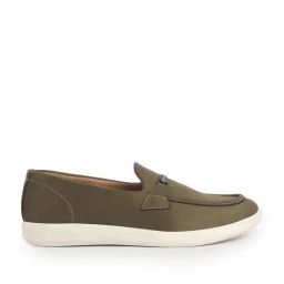 Fausto Men's Olive Casual Loafers-image-74