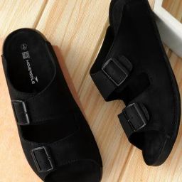 Hoversole Men's Triple Black Xanadu Slide Sandals-picture-15