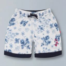 3PIN Girls White Cotton Floral Shorts-image-33