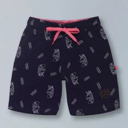 3PIN Girls Navy Cotton Graphic Shorts-image-76