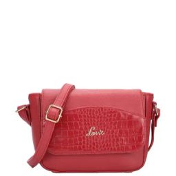 Lavie Brocroc Red Textured Small Sling Handbag-image-41